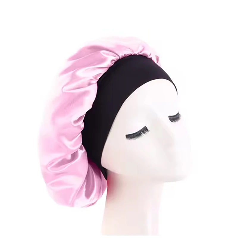 Bonnet de Nuit Ultime en Satin – Protection Capillaire &amp; Confort Inégalé