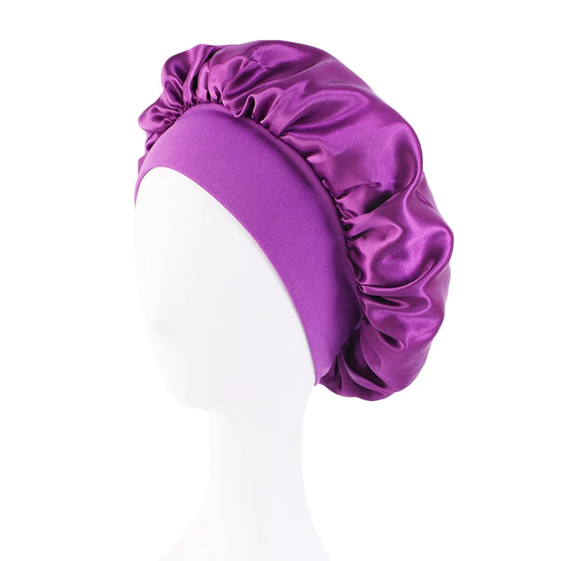 Bonnet de Nuit Ultime en Satin – Protection Capillaire &amp; Confort Inégalé