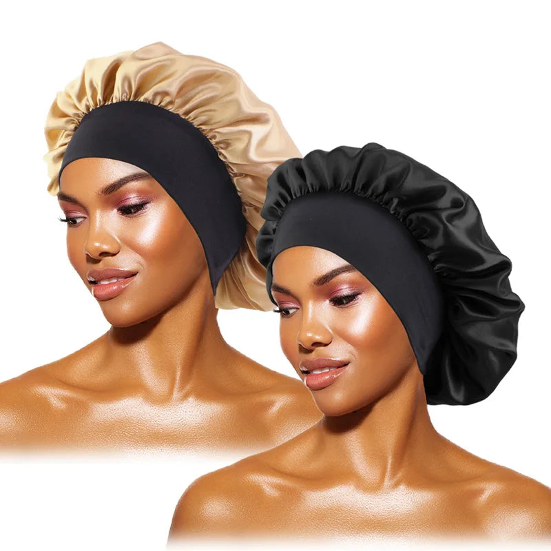 Bonnet de Nuit Ultime en Satin – Protection Capillaire &amp; Confort Inégalé