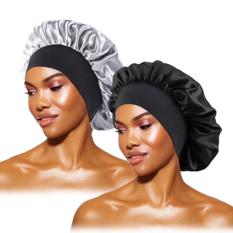 Bonnet de Nuit Ultime en Satin – Protection Capillaire &amp; Confort Inégalé