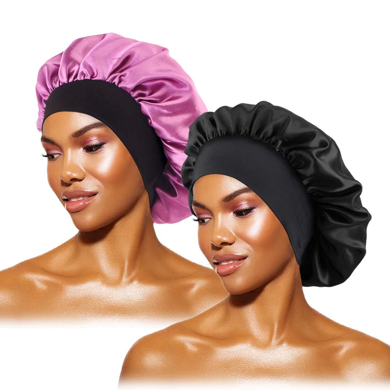 Bonnet de Nuit Ultime en Satin – Protection Capillaire &amp; Confort Inégalé