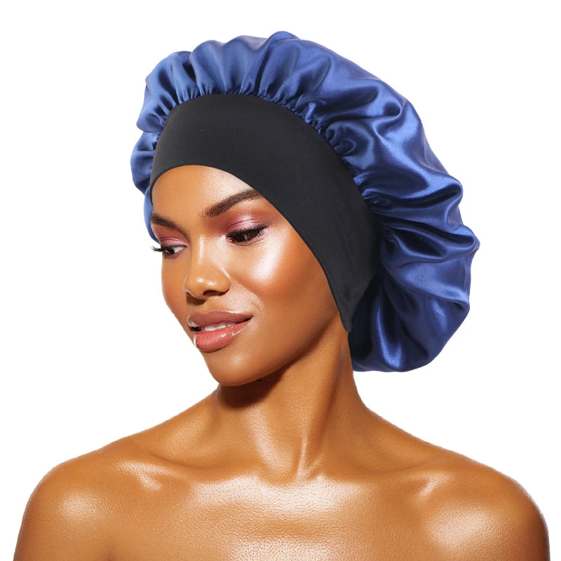 Bonnet de Nuit Ultime en Satin – Protection Capillaire &amp; Confort Inégalé