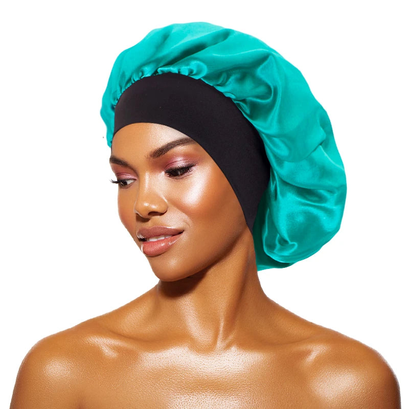 Bonnet de Nuit Ultime en Satin – Protection Capillaire &amp; Confort Inégalé