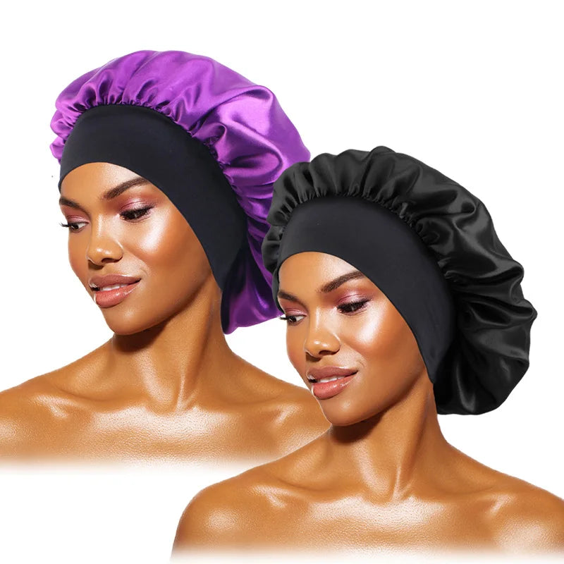 Bonnet de Nuit Ultime en Satin – Protection Capillaire &amp; Confort Inégalé
